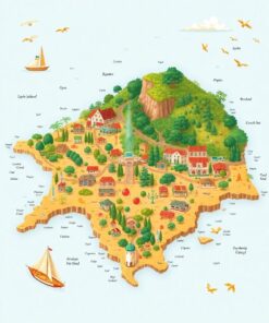 Tea Map Paint Numbers