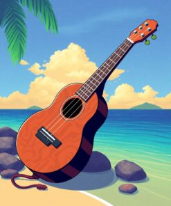 Island Ukulele Paint Numbers