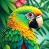 Macaw Profile Paint Numbers