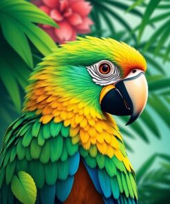 Macaw Profile Paint Numbers
