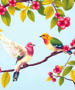 Vintage Jambu Dove Canopy Paint By Numbers