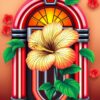 Jukebox Hibiscus Paint Numbers