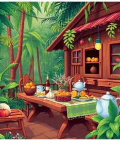 Jungle Breakfast Paint Numbers