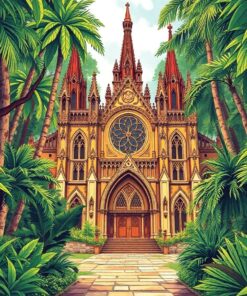 Jungle Cathedral Paint Numbers