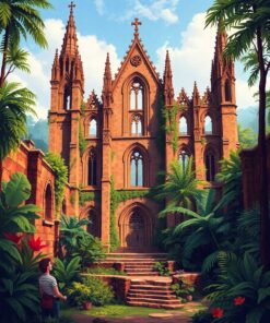 Cathedral Ruins Paint Numbers