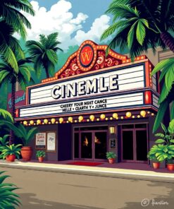 Cinema Marquee Paint Numbers