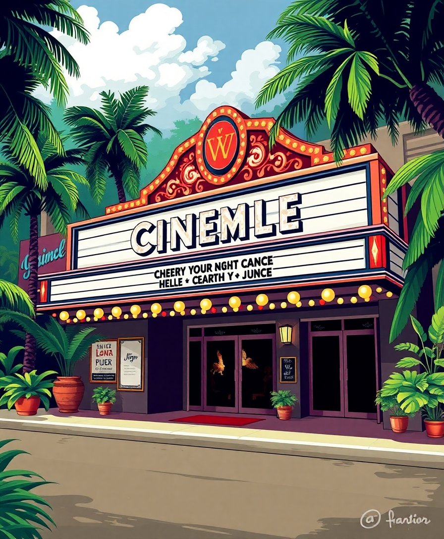 Cinema Marquee Paint Numbers Cinema Marquee Paint Numbers