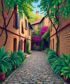 Cobblestone Path Paint Numbers