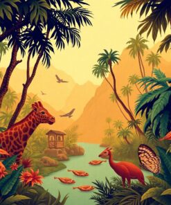 Vintage Jungle Expedition Paint By Numbers