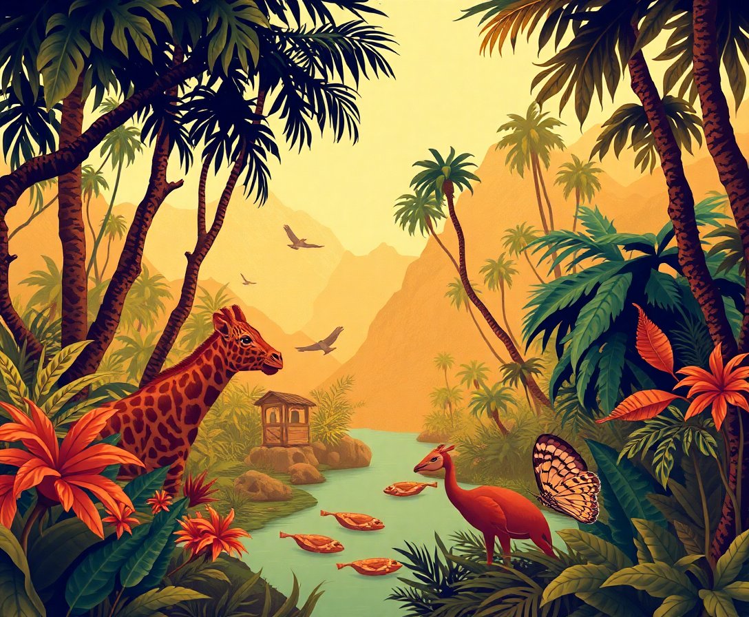 vintage-jungle-expedition-paint-by-numbers-sepia-art-kit