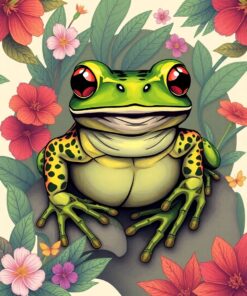 Frog Majesty Paint Numbers