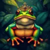 Vintage Jungle Frog Majesty Paint By Numbers