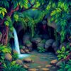 Jungle Grotto Paint Numbers