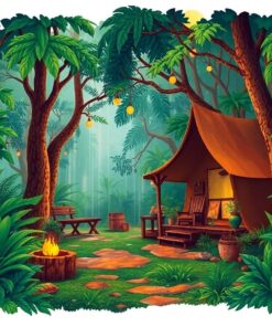 Monsoon Camp Paint Numbers