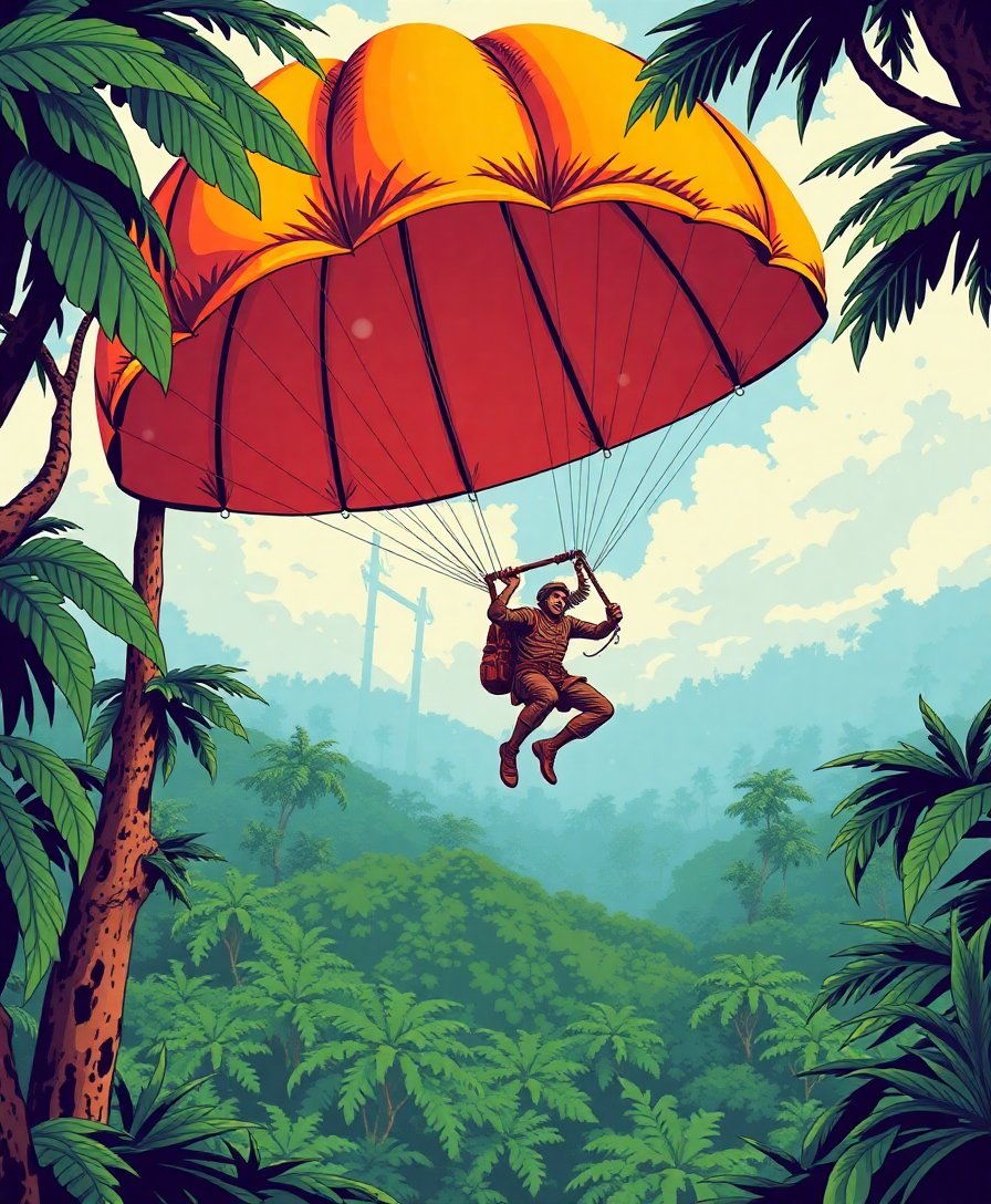 Parachute Drop Paint Numbers Parachute Drop Paint Numbers