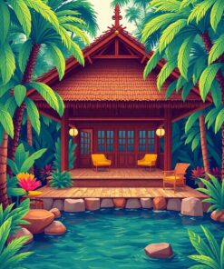 Jungle Pavilion Paint Numbers