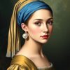 Pearl Earring Paint Numbers