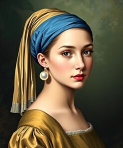 Pearl Earring Paint Numbers