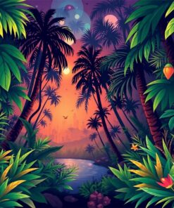 Vintage Jungle Projection Paint By Numbers