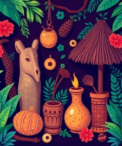 Vintage Jungle Relics Paint By Numbers