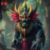 Vintage Jungle Spirit Guardian Paint By Numbers