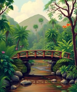 Stream Bridge Paint Numbers