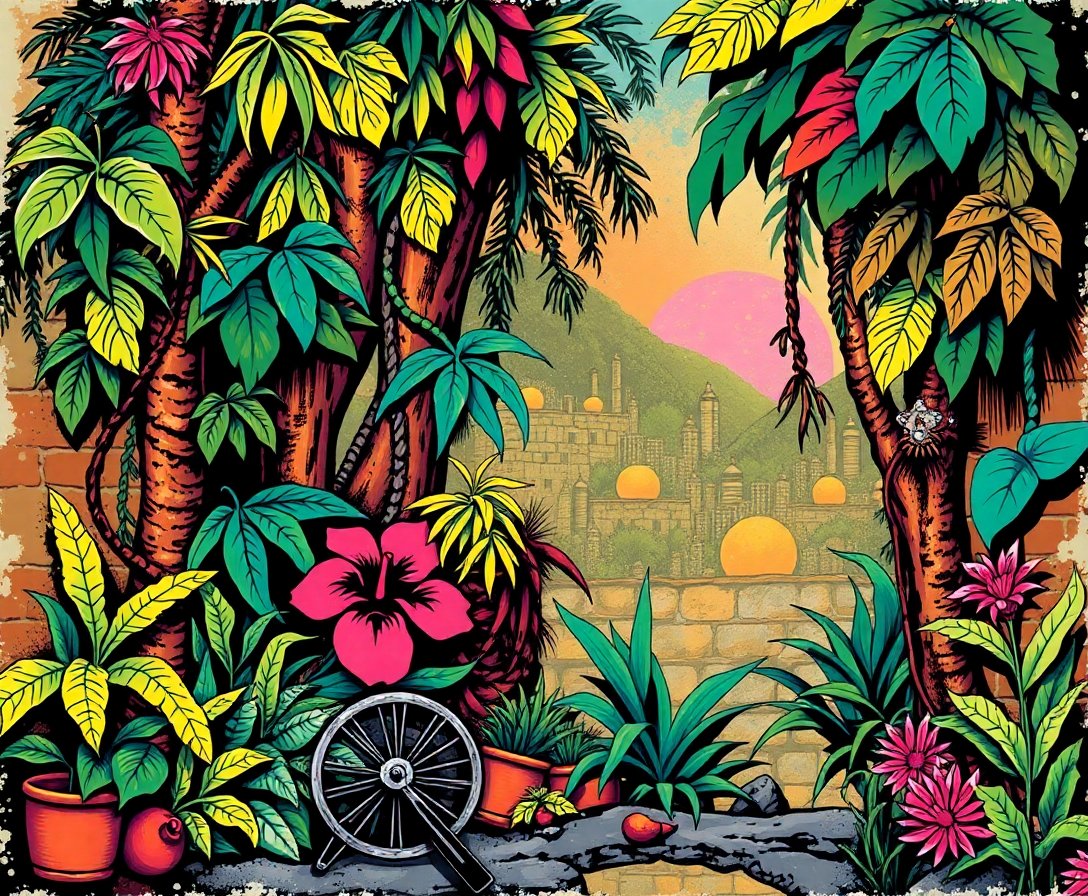 vintage-jungle-street-art-paint-by-numbers-kit-urban-art