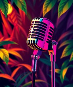 Studio Microphone Paint Numbers