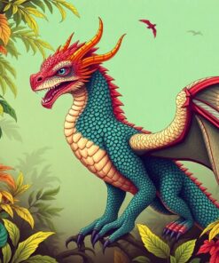 Wyvern Portrait Paint Numbers