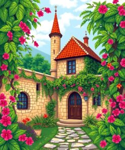 Tropical Vines Paint Numbers