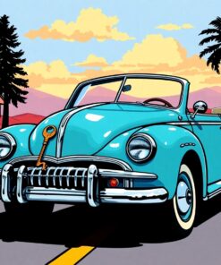 Vintage Keys Road Trip Paint By Numbers