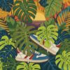 Vintage Kicks Lush Monstera Paint By Numbers