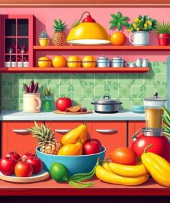 Tropical Fruit Paint Numbers