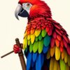 Scarlet Macaw Paint Numbers