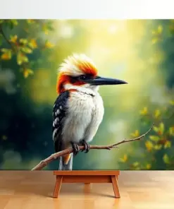 Vintage Kookaburra Morning Mist Paint By Numbers