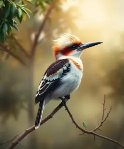 Vintage Kookaburra Morning Mist Paint By Numbers