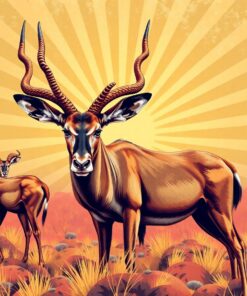 Vintage Kudu Dust Rays Paint By Numbers