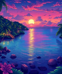 Lagoon Twilight Paint Numbers