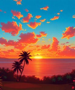 Sunset Glow Paint Numbers