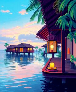 Water Villa Paint Numbers