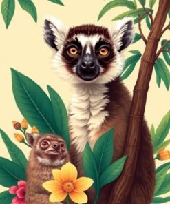 Botanical Portrait Paint Numbers