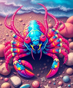 Beach Crustacean Paint Numbers