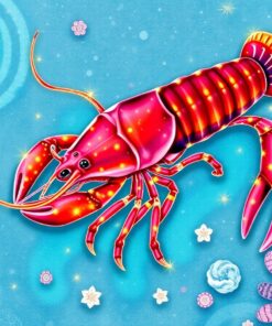 Vintage Luminous Beach Crustacean Paint By Numbers