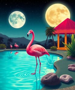 Flamingo Pool Paint Numbers