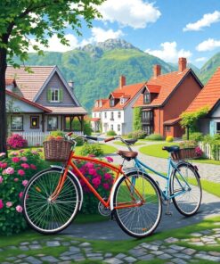 Village Bicycles Paint Numbers