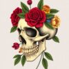 Botanical Skull Paint Numbers