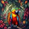 Vintage Macaw Canopy Paint By Numbers