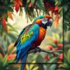 Vintage Macaw Canopy Paint By Numbers