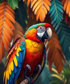 Vintage Macaw Canopy Paint By Numbers
