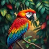 Vintage Macaw Canopy Paint By Numbers